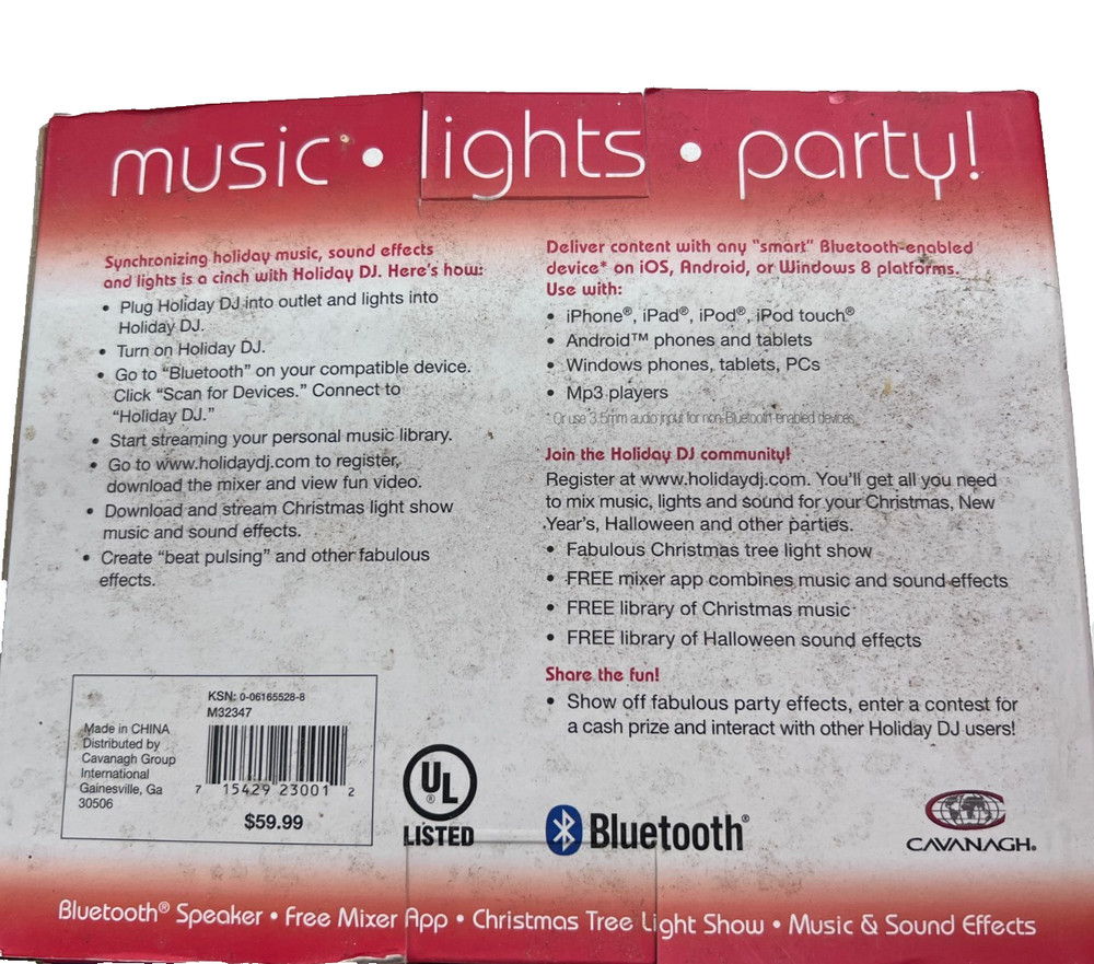 Cavanagh- Holiday DJ Party Machine Bluetooth Speaker