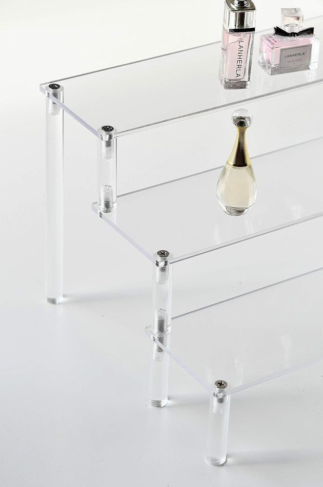 Ihomecooker 3 Steps Clear Acrylic Display Riser Cupcake Stand Display for Decora