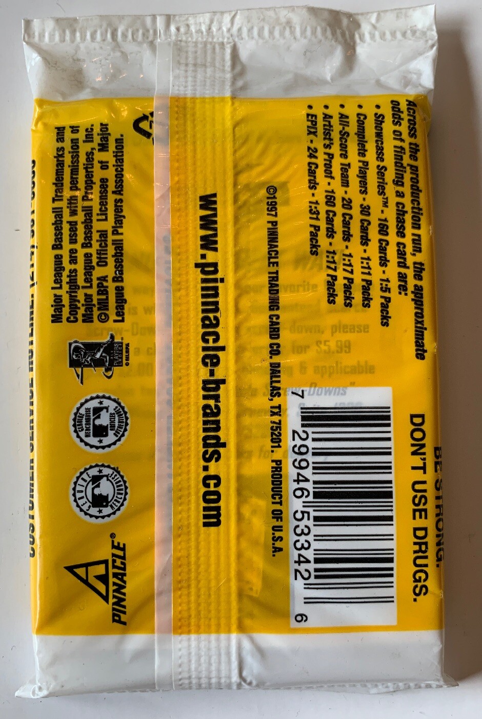 1998 Baseball Score Pinnacle Epix Pack,(1) Pack,Jeter! (B158)