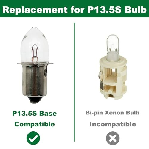 LED Flashlight Replacement Bulb, 3W DC 3-12V for 2-8 Cell C/D 3-12v