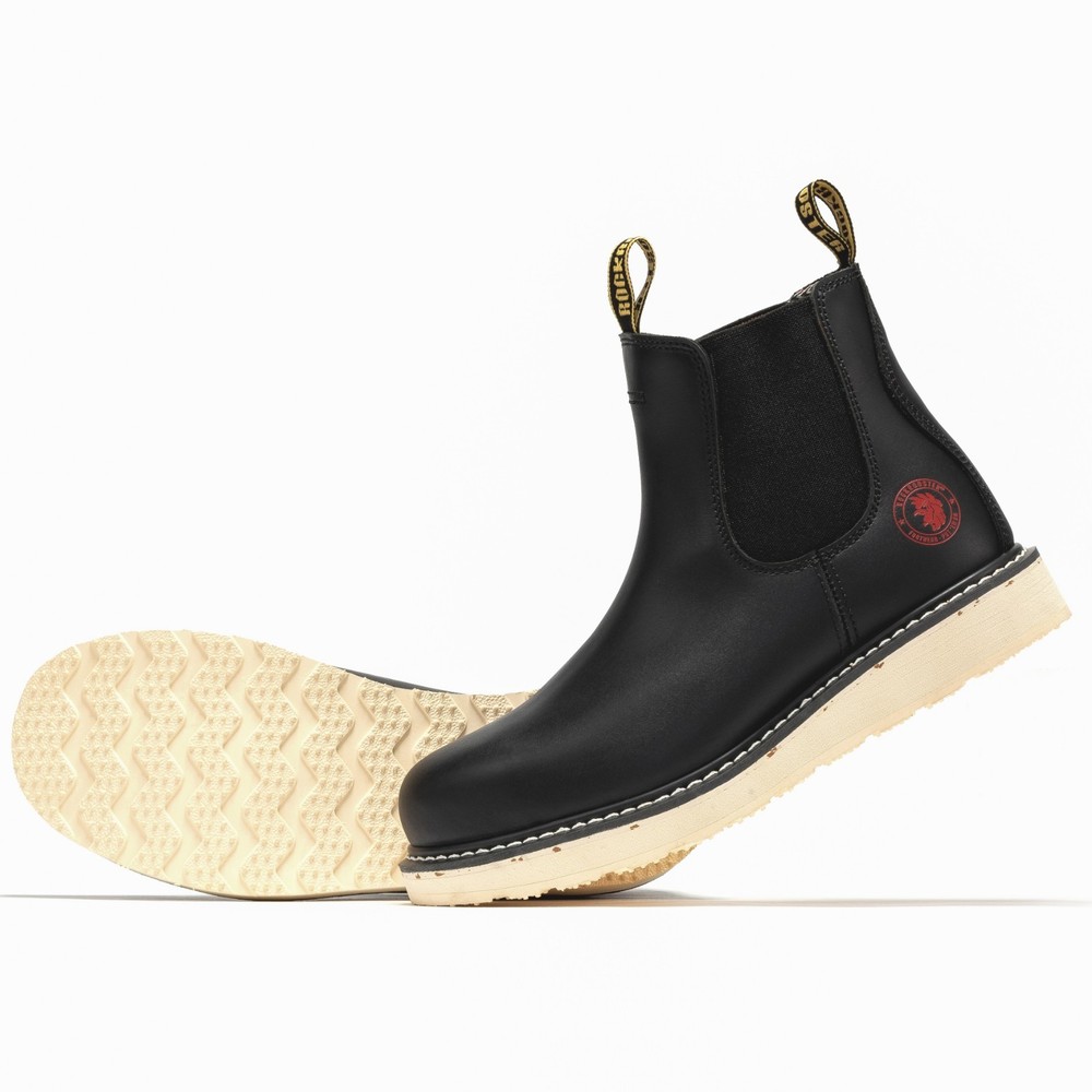 ROCKROOSTER Wide Comfortable Coolmax Lining Goodyear Welt Soft Toe Work boots
