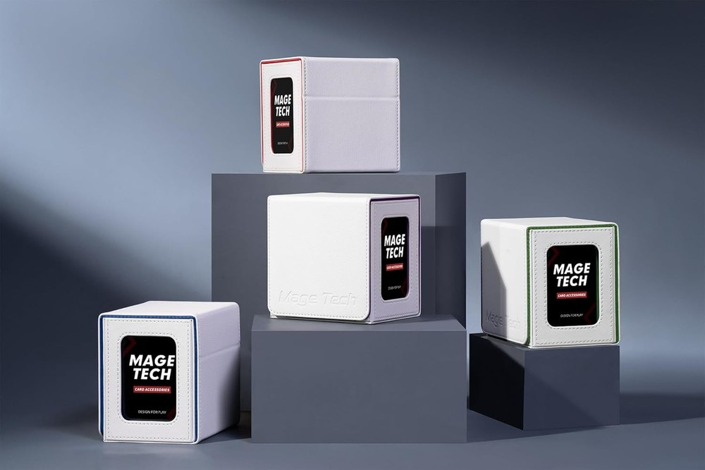 Card Deck Box for MTG Commander - Patented Design, Commander Display, Fits 10...