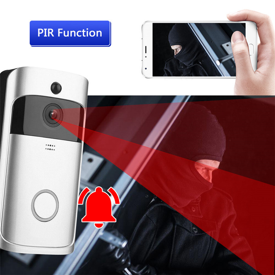 Wireless Smart WiFi DoorBell Video Visual Cam Intercom Home Security W/ dingdong