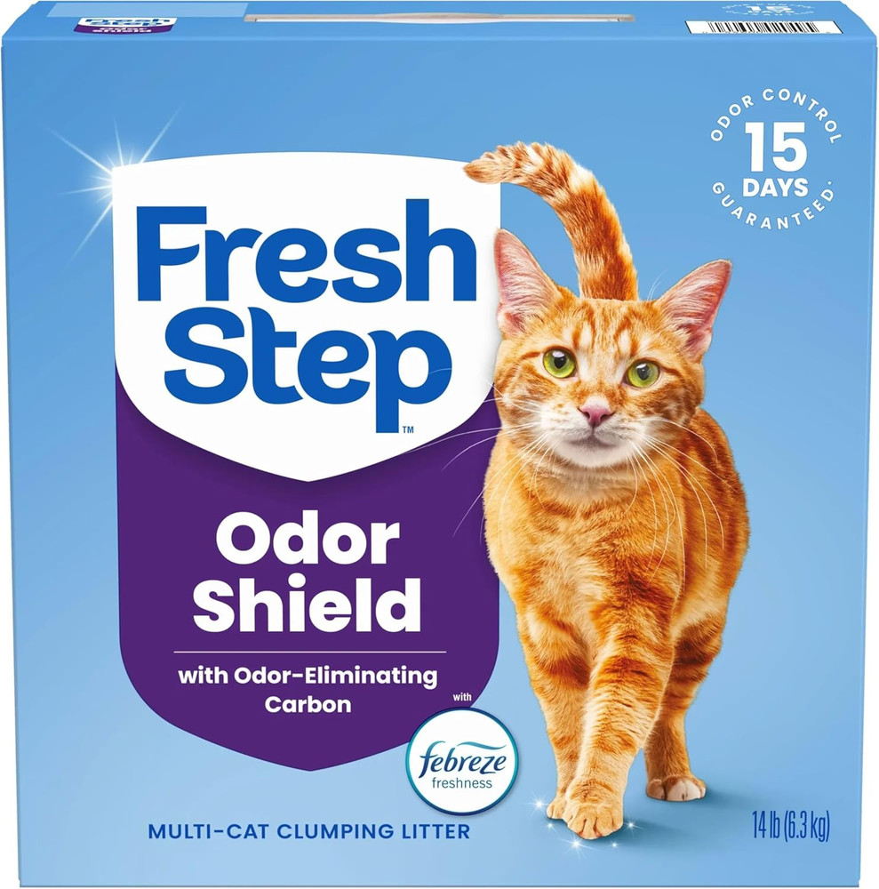Clumping Cat Litter, Multi-Cat, Long Lasting Odor Control Kitty Litter with Acti