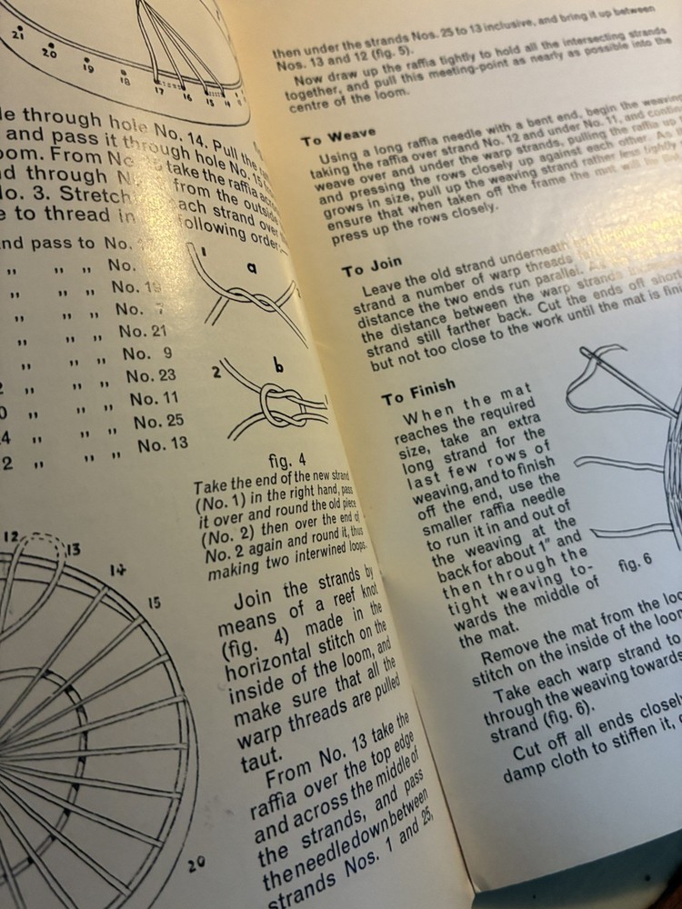 Vintage Raffia Makers Booklet Guide