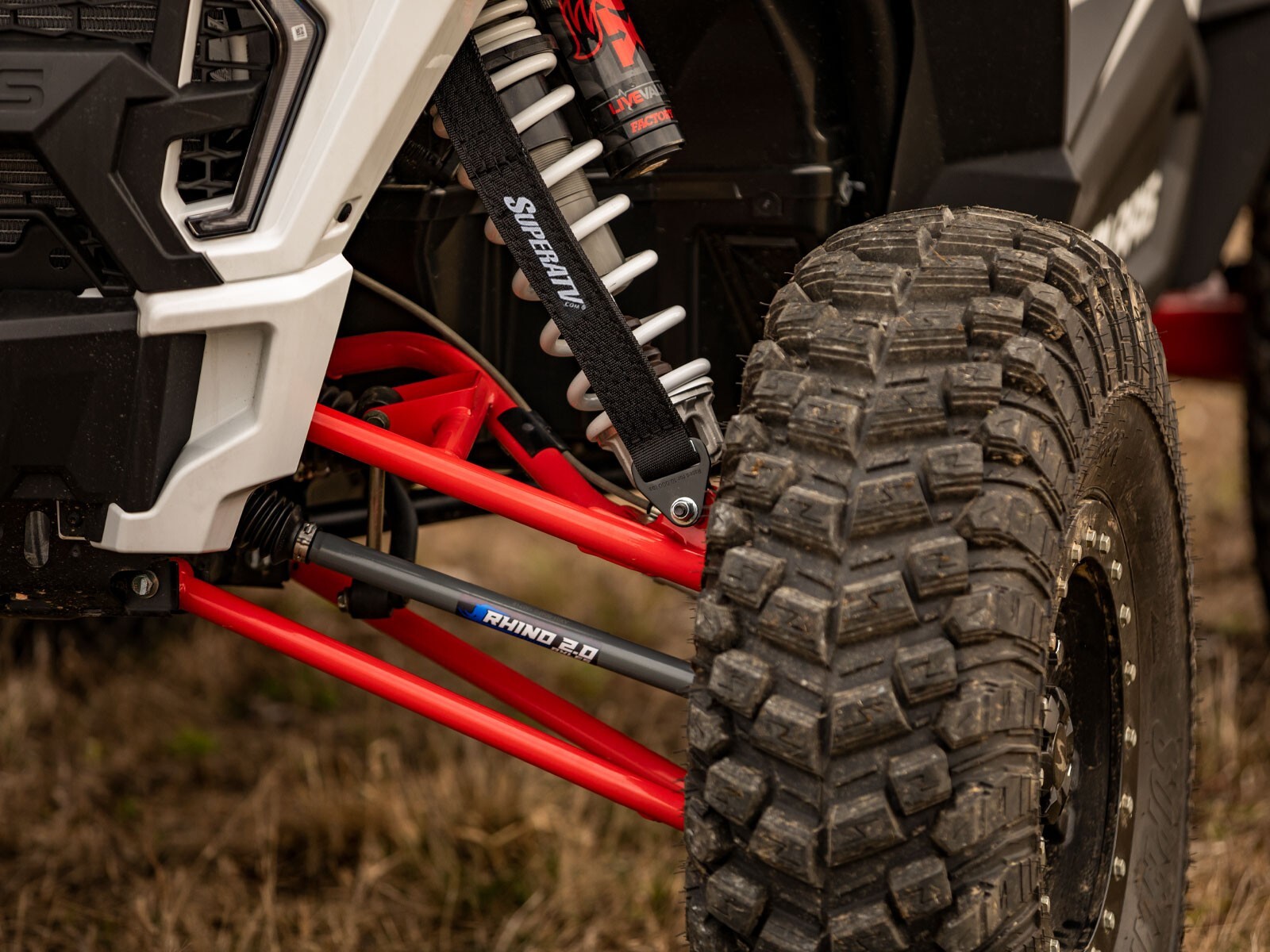 SuperATV Front Nylon Limit Straps for Polaris RZR XP 1000 - Rated To 7000 lbs.