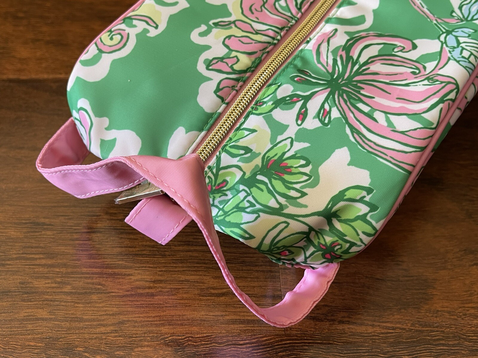 Lilly Pulitzer Spearmint BLOSSOM VIEWS SHOE BAG Travel Gym Zip CarryOn GWP NWT