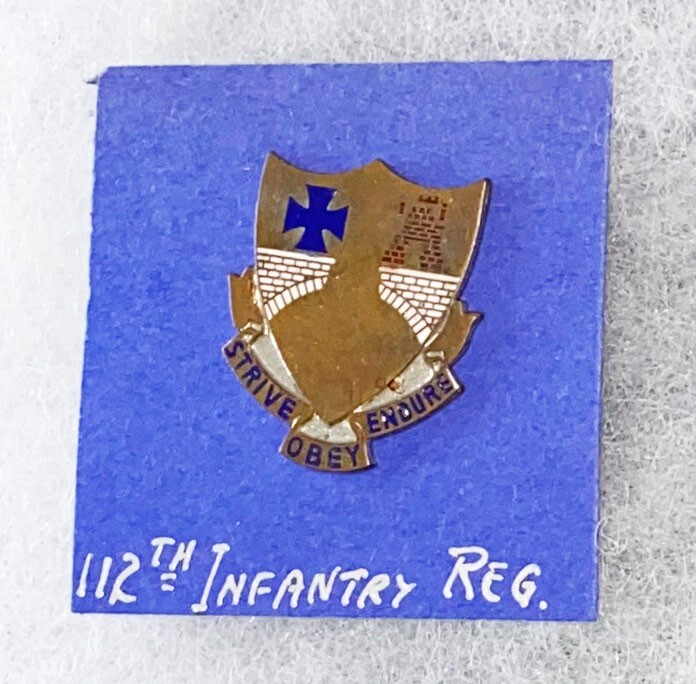 WWII 112th Infantry DI PB