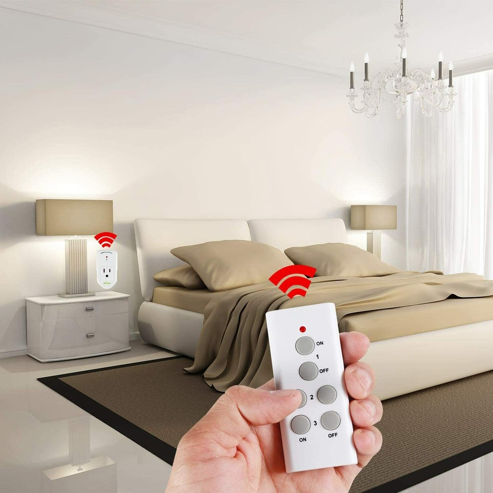 BN LINK Wireless Remote Control Electrical Outlet Switch For Appliance 1 Pack