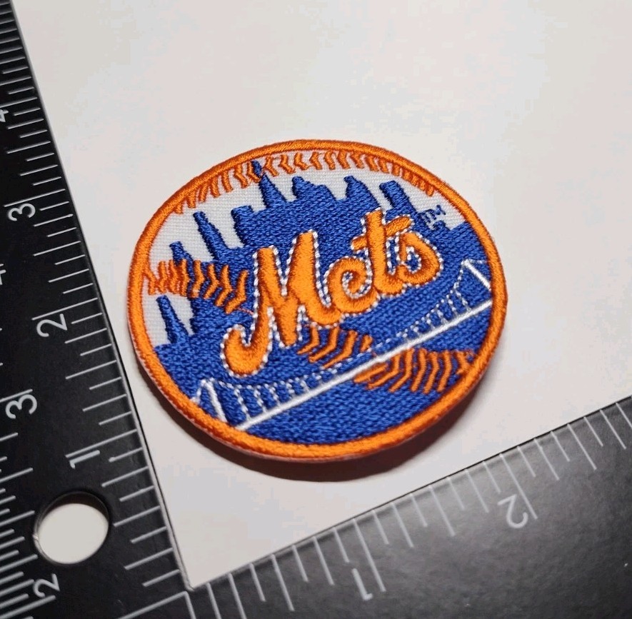 New York Mets Felt Hook Loop  Patch Skyline High Quality Patch
