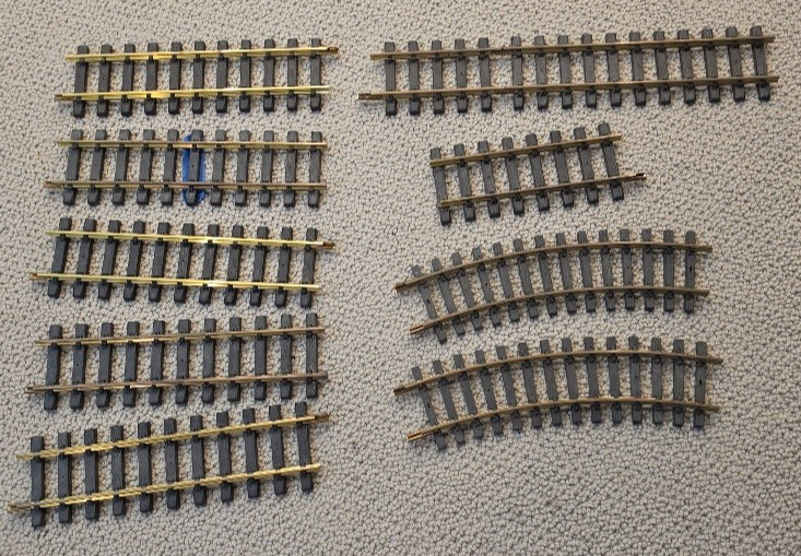 Aristo-Craft  G Scale Brass Track Lot (9 Sections)   Please read Below
