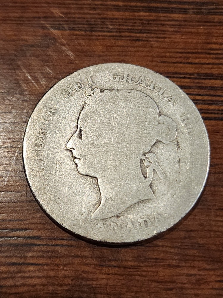 1892 Canada 25 Cents Silver Coin