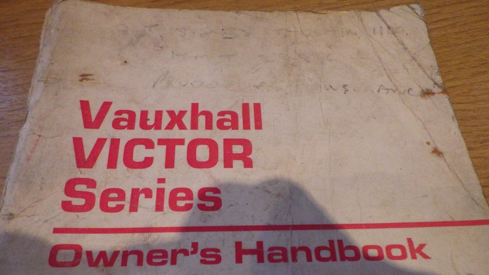 Vauxhall Victor owners manual
