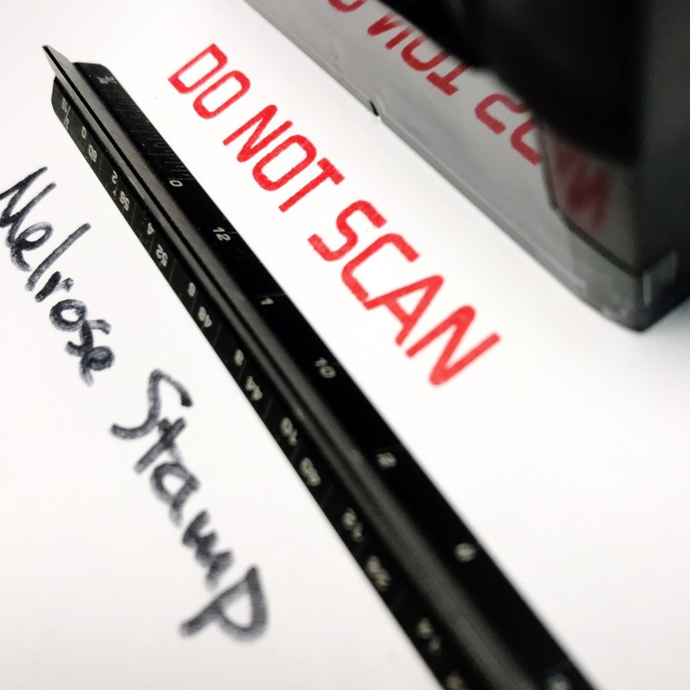 Do Not Scan Rubber Stamp Red Ink Self Inking Ideal 4913