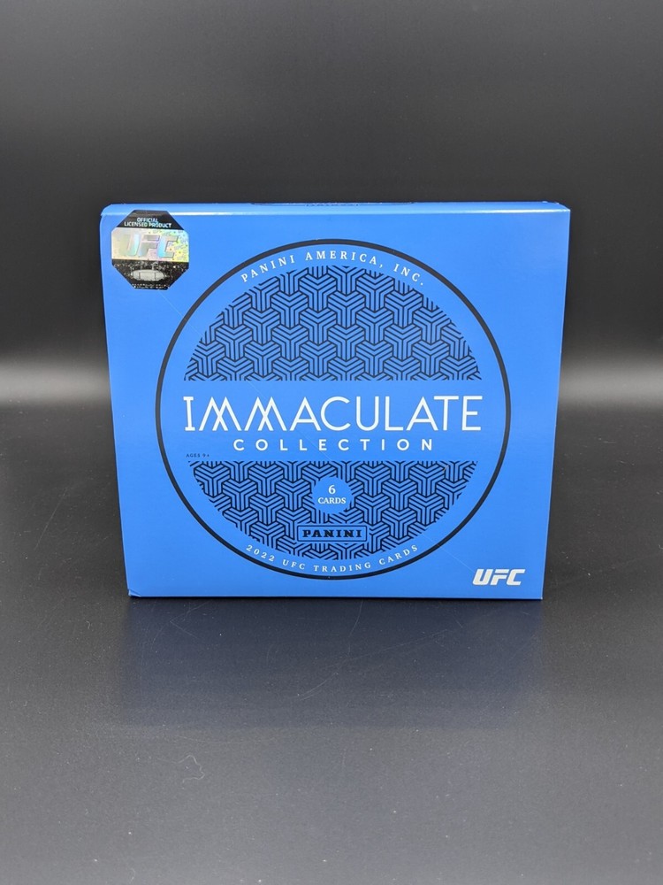 EMPTY 2022 UFC IMMACULATE TIN WITH PADDING AND SLEEVE