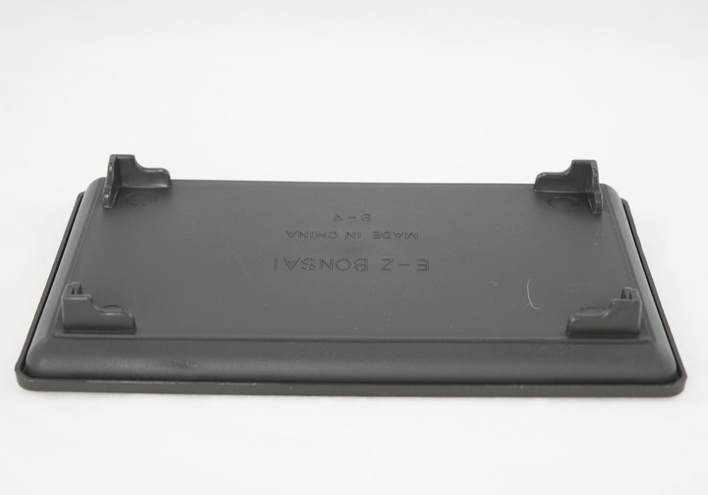 1 Rectangular Black Plastic Humidity/Drip Tray for Bonsai Tree 9"x 6"x 1"