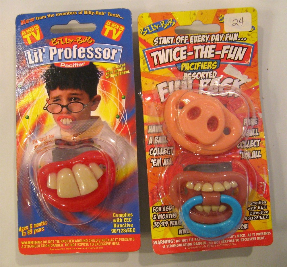 Defect Lil Professor and Two Pack Baby Pacifier Set