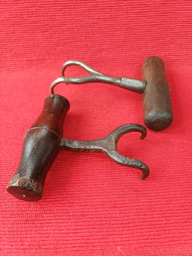 2 x Antique Dockers Bale/ Sack Hooks