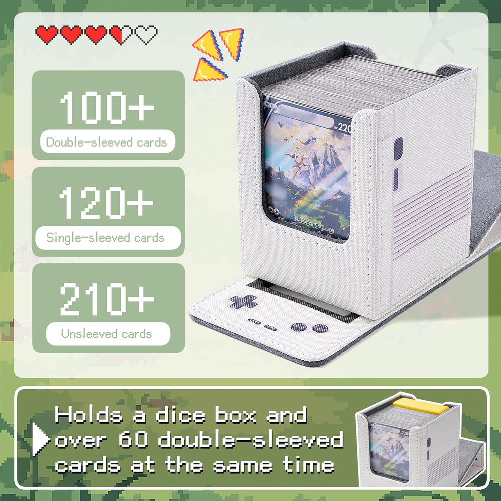 Retro Gaming Console MTG Deck Box with Commander Display