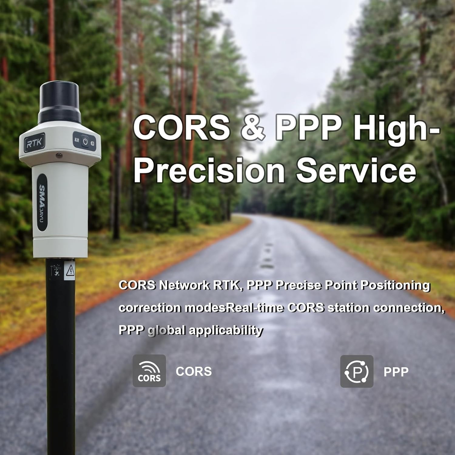 SMA25R Net GNSS RTK Survey System Receiver with Collector By CORS for Construct