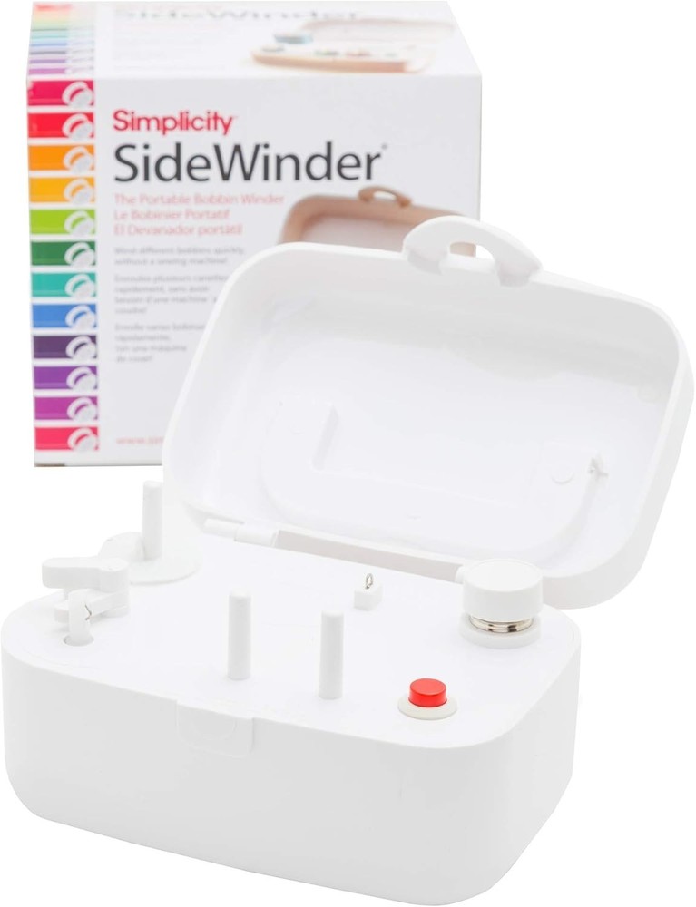 Portable Automatic Bobbin Winder Machine 120V for Sewing, Compact, Easy