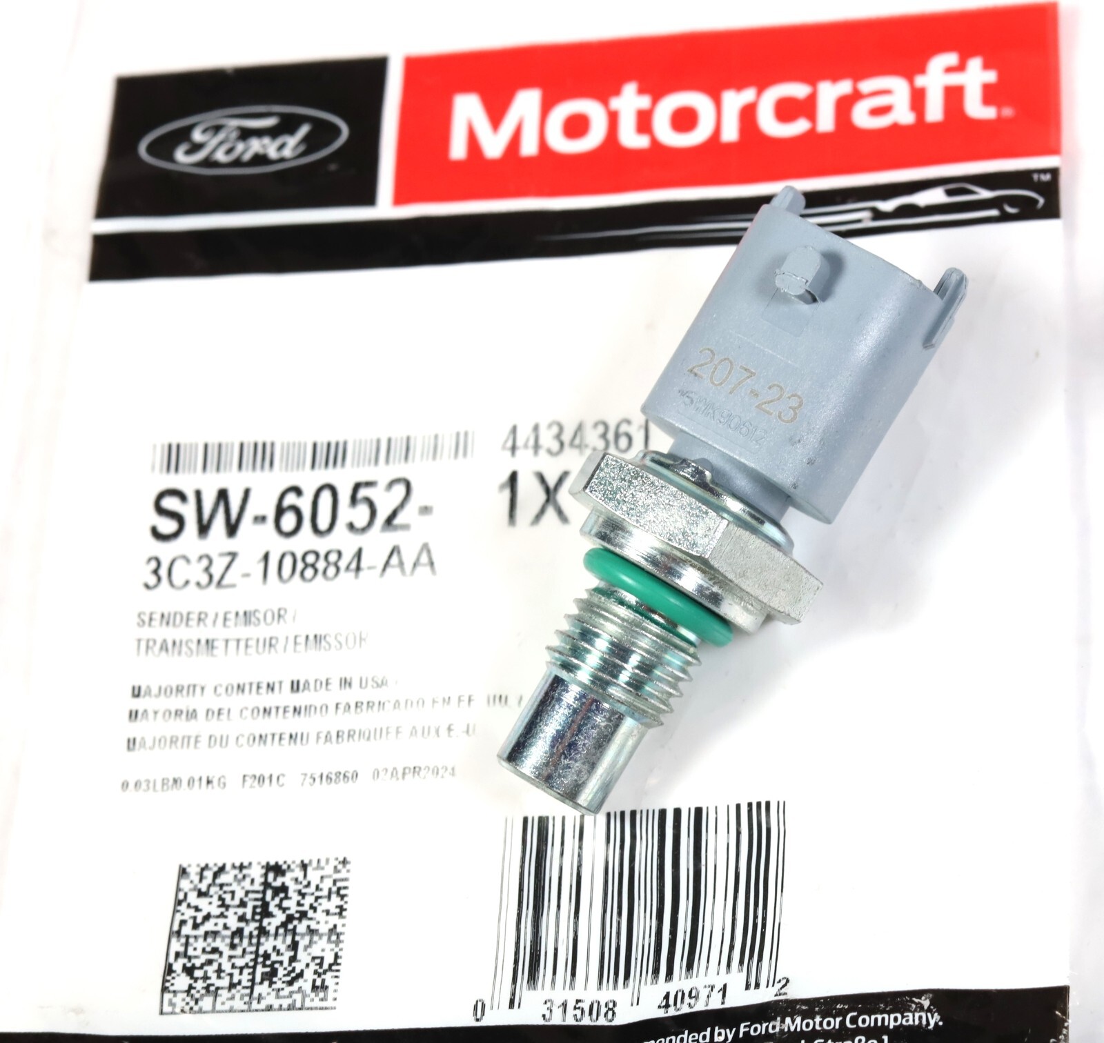 2003-2010 F250 F350 6.0L 6.4L Diesel Coolant/Oil Temp Sensor OEM Ford Motorcraft
