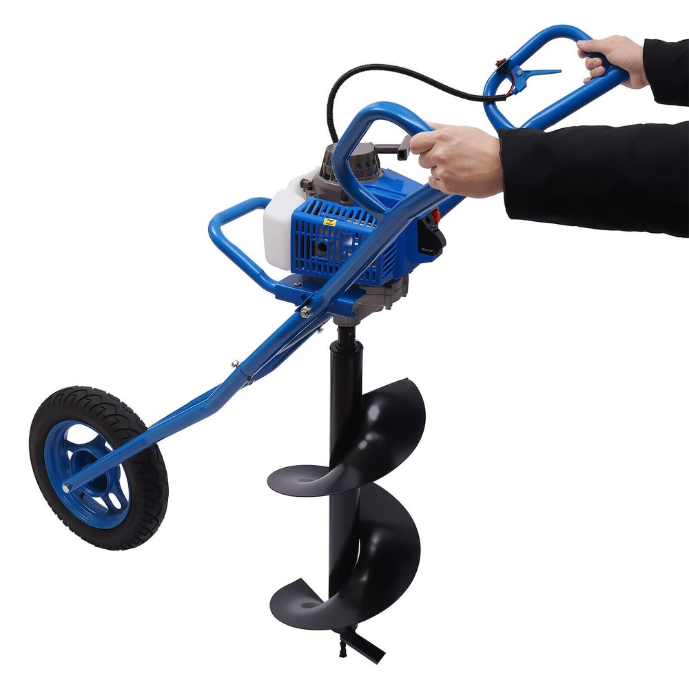 63CC Gasoline Post Hole Digger with 11" Bit for Efficient Ground Drilling