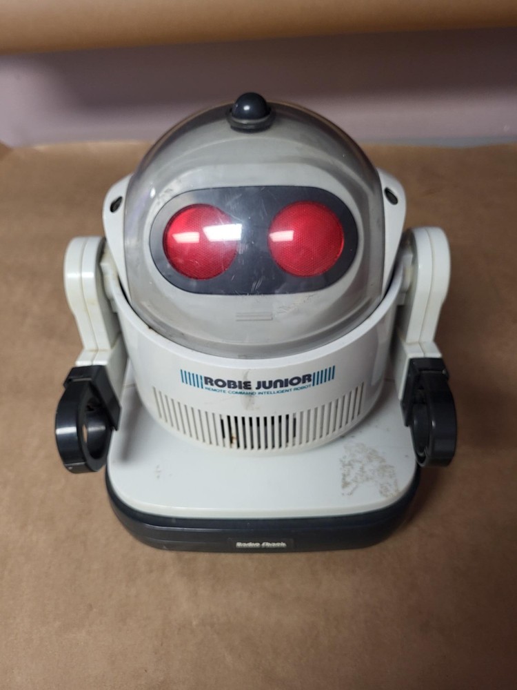 Radio Shack Robie Junior Remote Command Intelligent Robot * Defective *