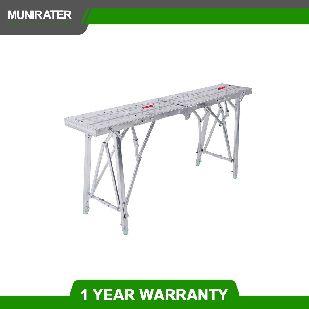 Portable Folding Scaffolding Platform Work Bench Scaffold Step Ladder with Adjus