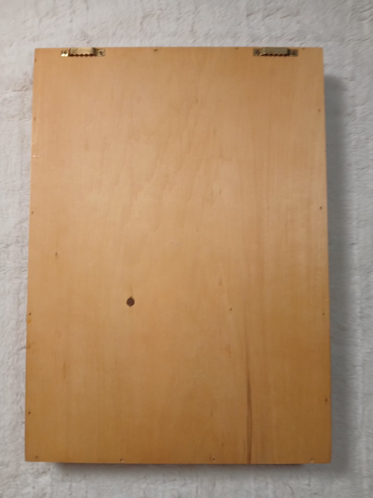 Vintage wood shadow box wall cabinet 22 Compartments Light Wood 16×11