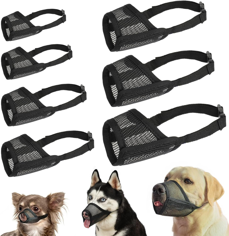 Dog Muzzle Suits for Small Medium Large Dogs, Mesh Muzzle anti Biting Chewing, B