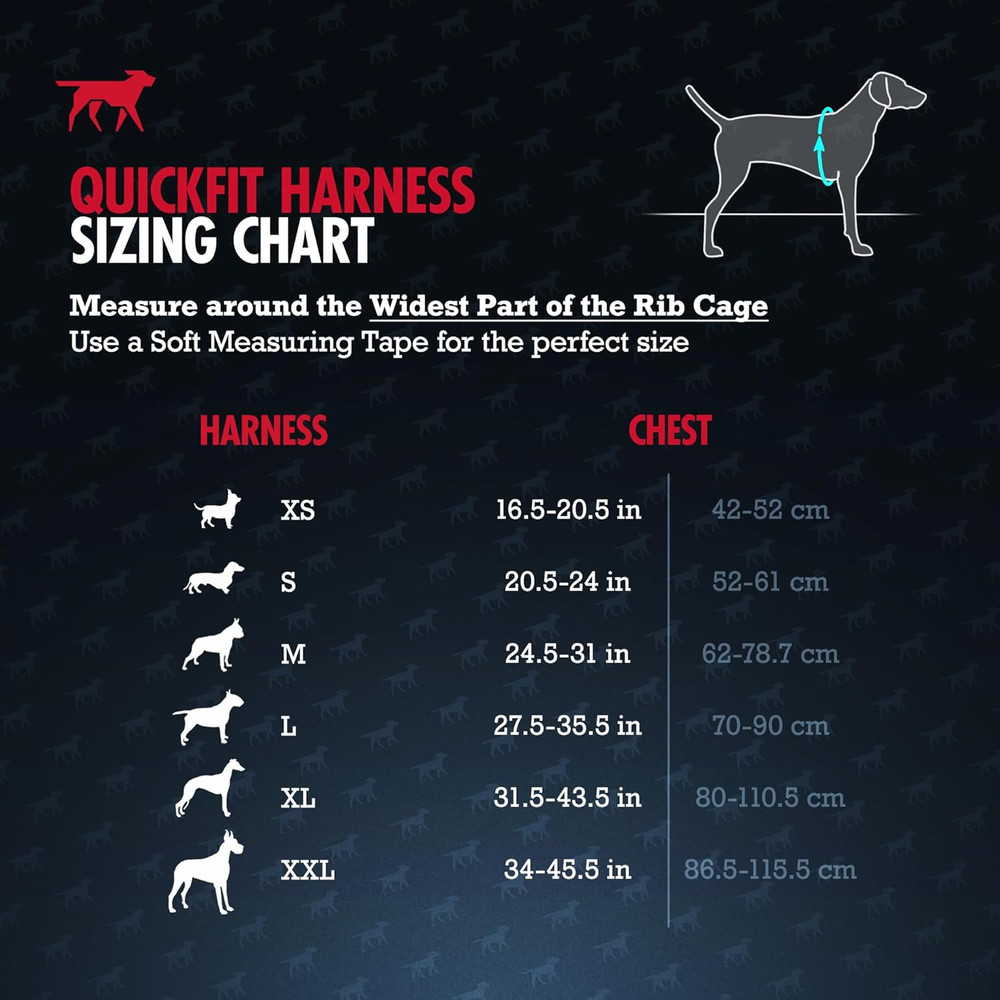Fast Fit Harness for Medium Dogs | No Pull No Choke, Escape-Proof | Rugged Padde