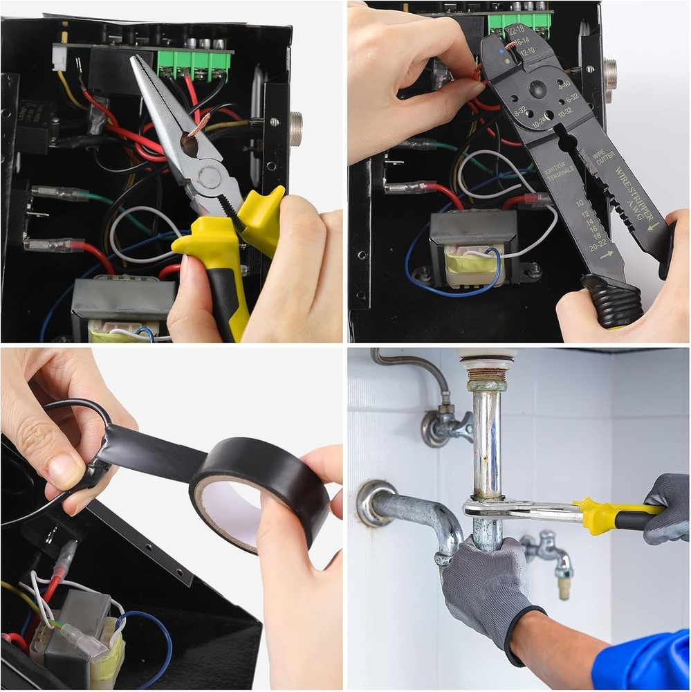 Professional 218 Piece Tool Box,Mechanic Tools Set with Screwdriver, Hex Sockets