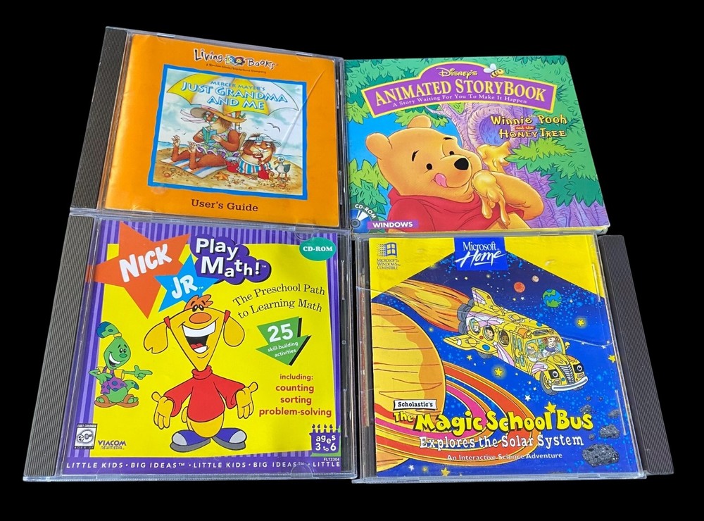 Vintage 1990s Children’s Computer Games/Programs Lot (14)