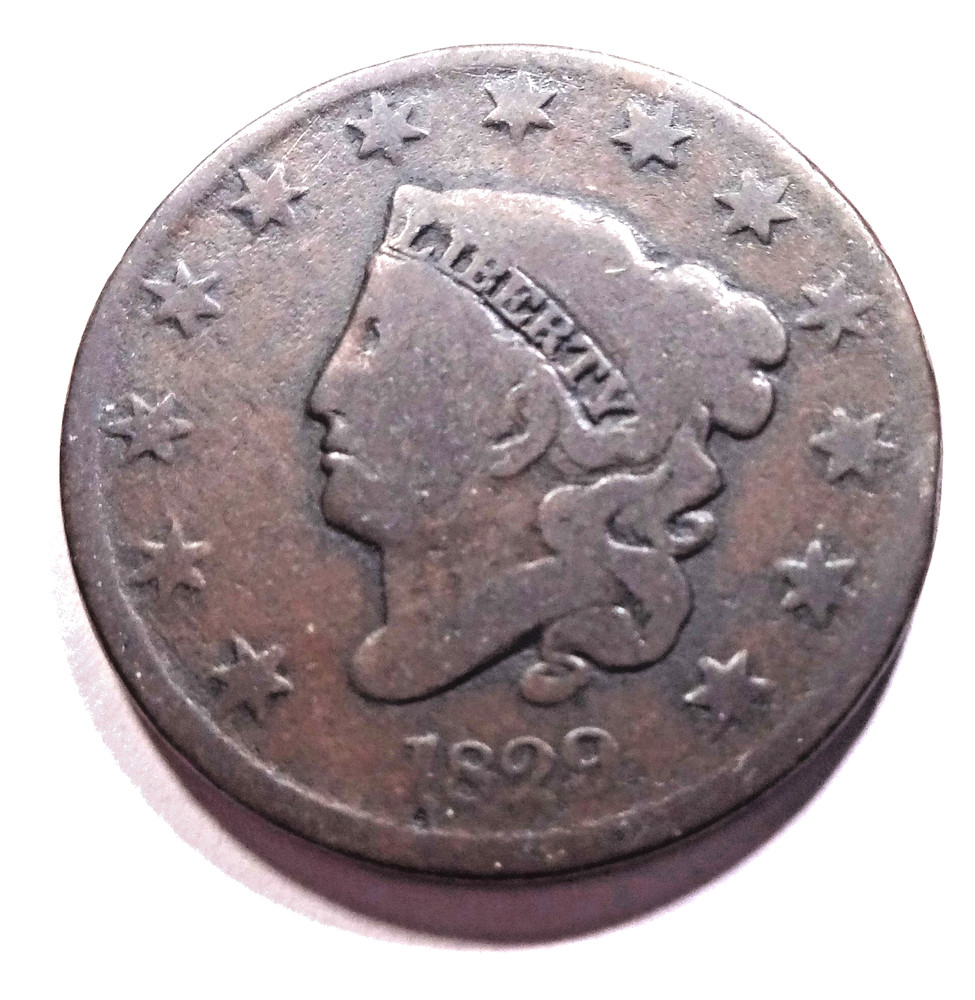 1829 Coronet Head Large Cent - Medium Letters