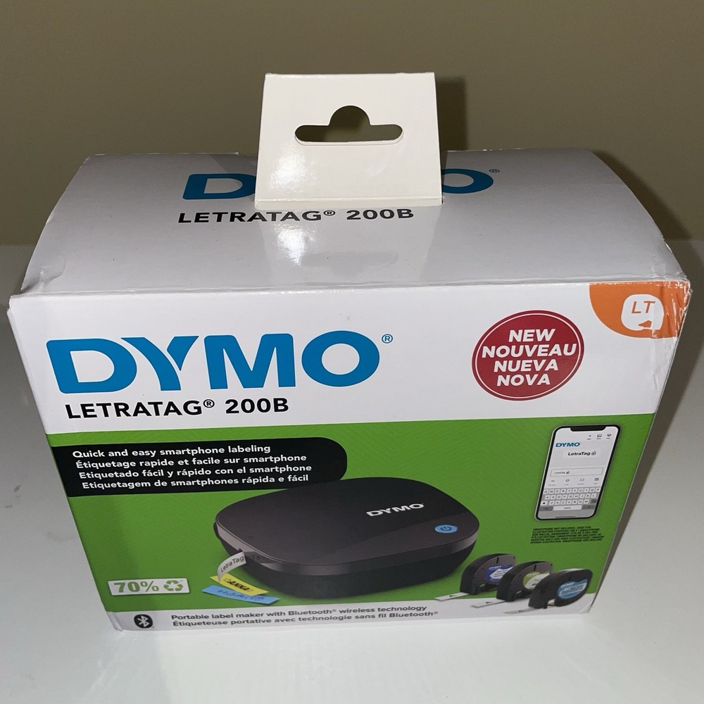 Dymo Bluetooth Compact Wireless Label Maker Thermal Printer LetraTag 200B