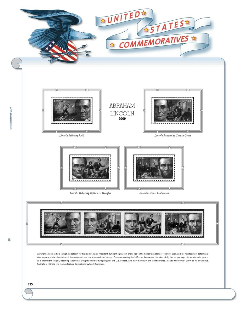 2009 U.S. Commemorative Singles COMPLETE Supplement (White Ace Alternative)