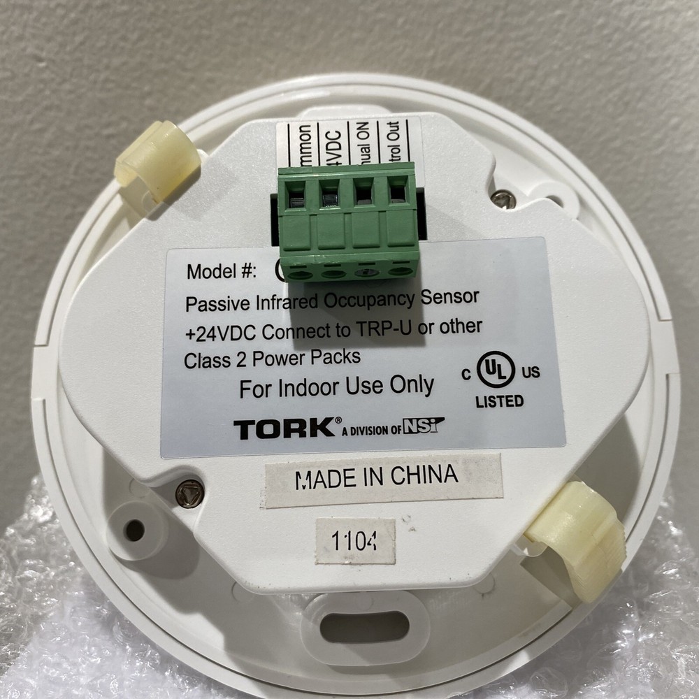 (A) Tork OSC5LP Occupancy Sensor Ceiling Mount/passive Infrared 24VDC 9mA ⭐️
