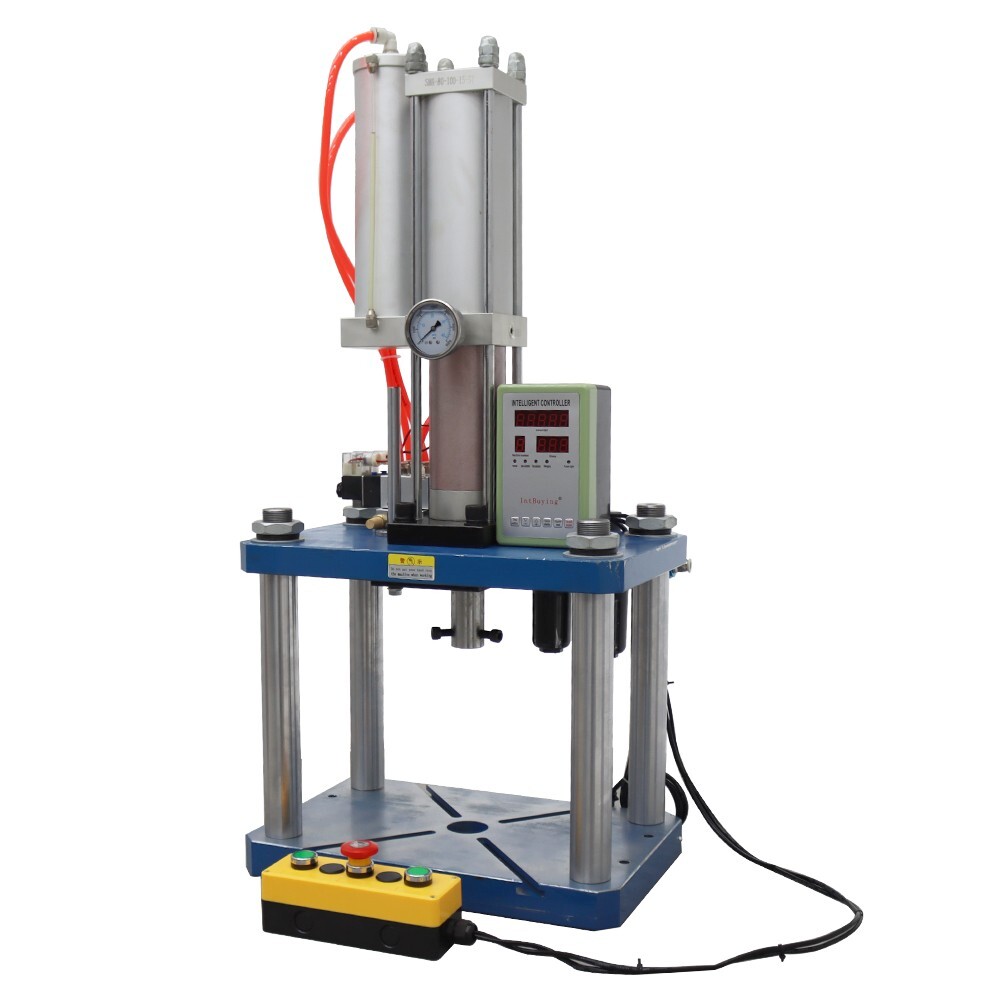 Pneumatic Punch Machine 5 Tons Punch Press Four Columns Digital Display 110V