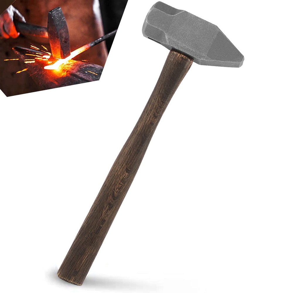 4 LB Blacksmith Forge Hammer For Knife Making Bladesmith Metal Forging Tool
