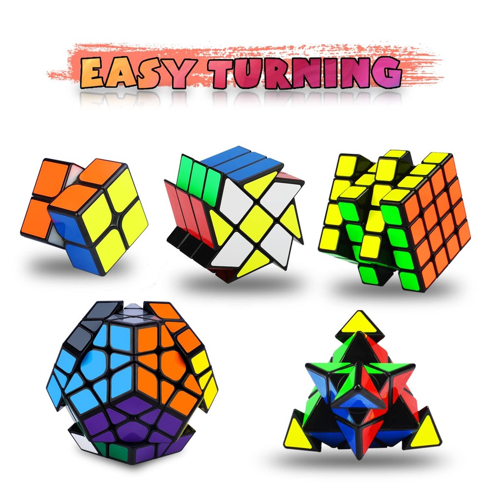 Speed Cube Set, Puzzle Cube, Magic Cube 2x2 4x4 Pyraminx Pyramid Megaminx Fen...