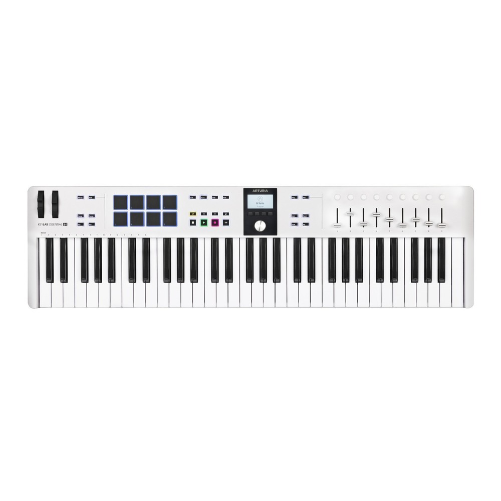 Arturia KeyLab Essential 61 mk3 MIDI Keyboard Controller with Stand Bundle