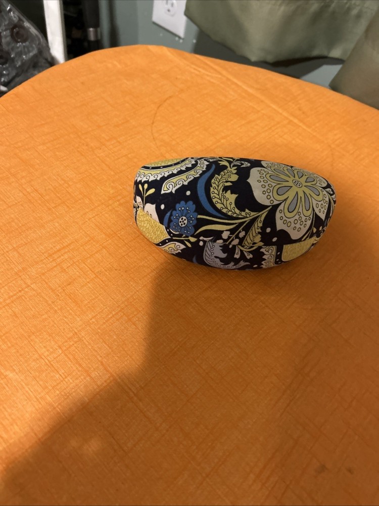 Vera Bradley Multicolor Flower Decor Large Clamshell Eyeglass Case