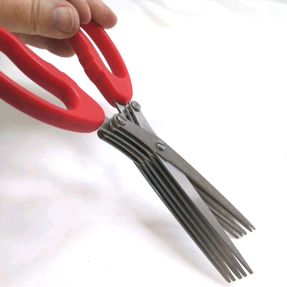 HERB SCISSORS FIVE SCISSORS IN ONE ten blades NO PACKAGE