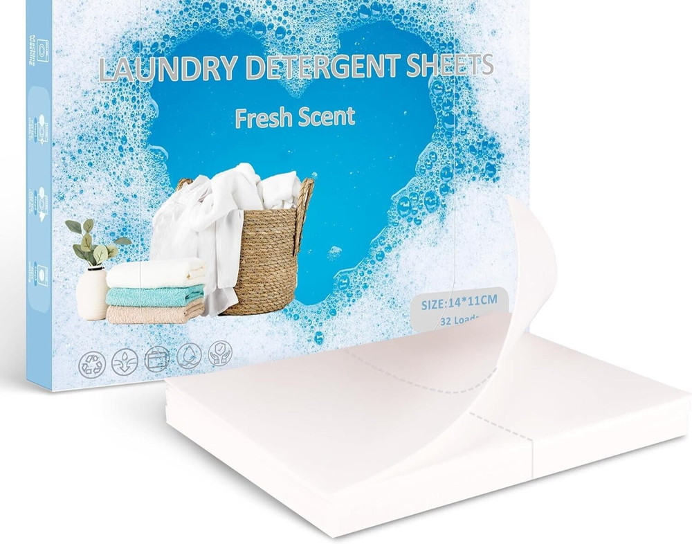 Laundry Detergent Sheets Travel Camping Eco Friendly Pack