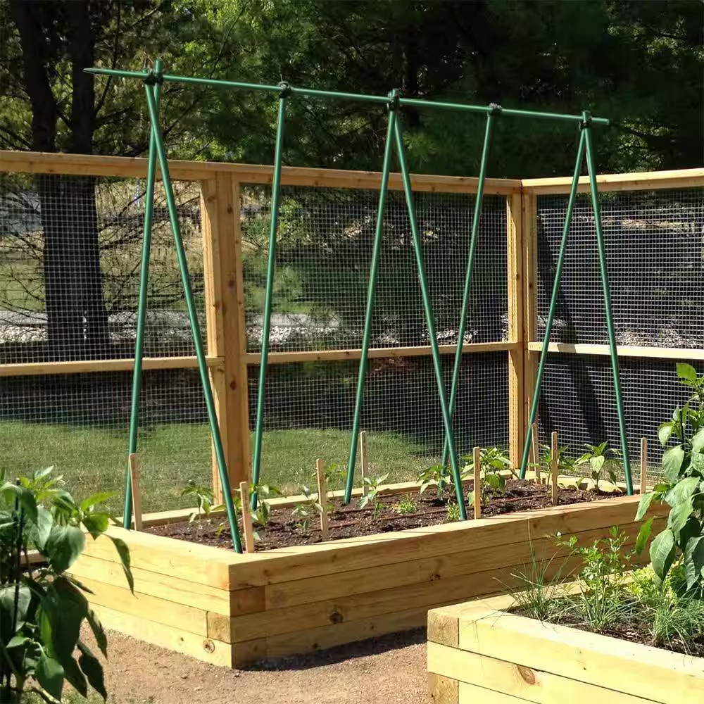 5 Ft. Fiberglass Poles Solid Garden Stakes Fence Post Heavy-Duty Plant Stakes fo