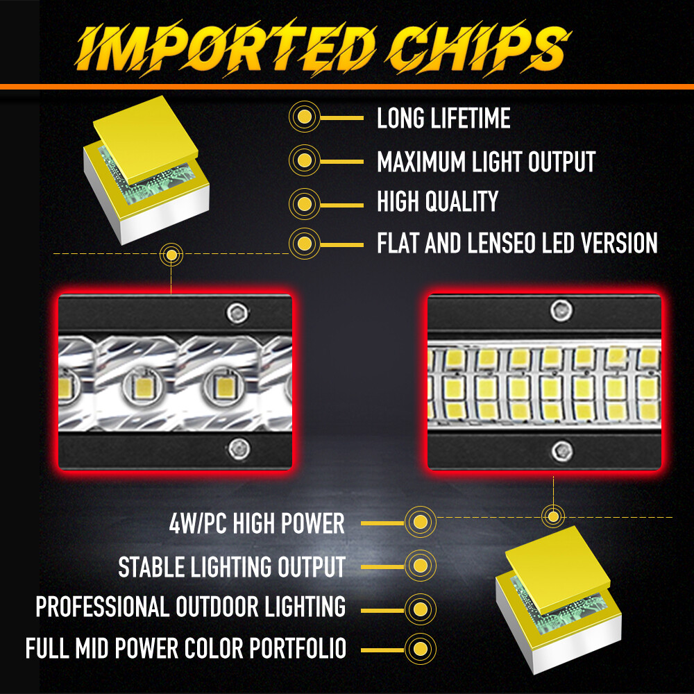 For Can-Am Maverick X3 Light Bar 10" Single Row LED Light Bar Spot Flood Offroad