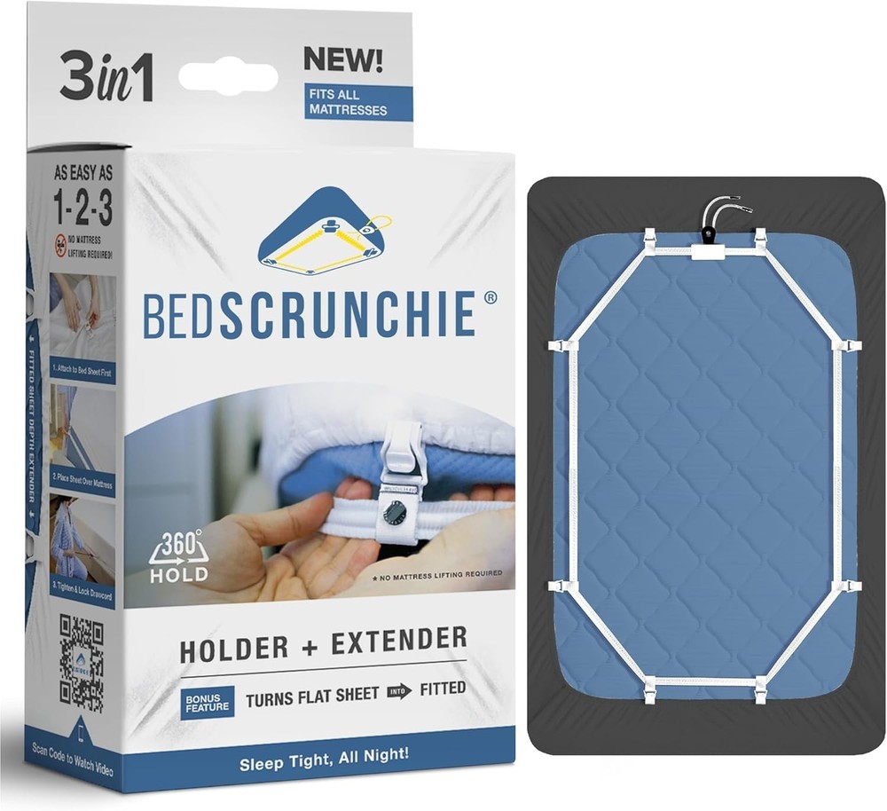 Secure Bed Sheet Straps - Strong Grip - Mattress Extender