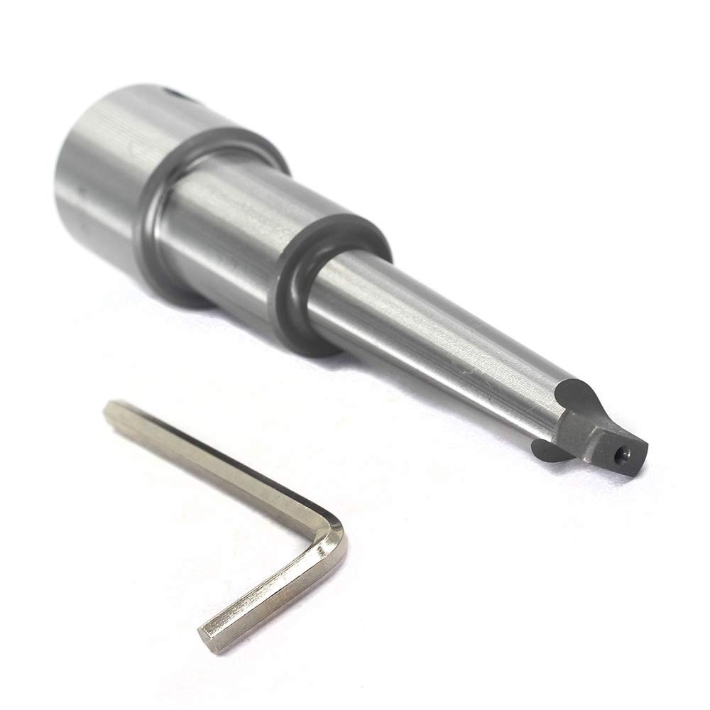 High-Precision MT2 Annular Cutter Arbor for 3/4 Inch Weldon Shank - Includes Key