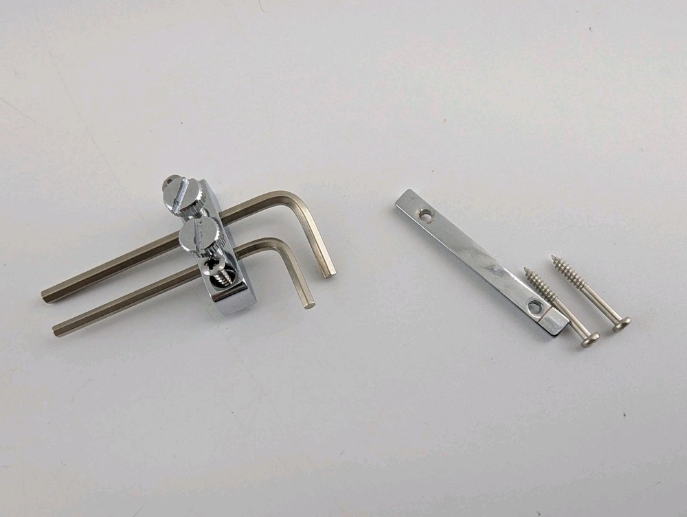 Licensed Floyd Rose WR3 Locking Nut & String Retainer & Wrench Chrome 43mm